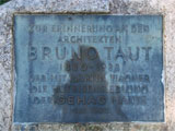 Gedenkstein Architekt Bruno Taut Britz
